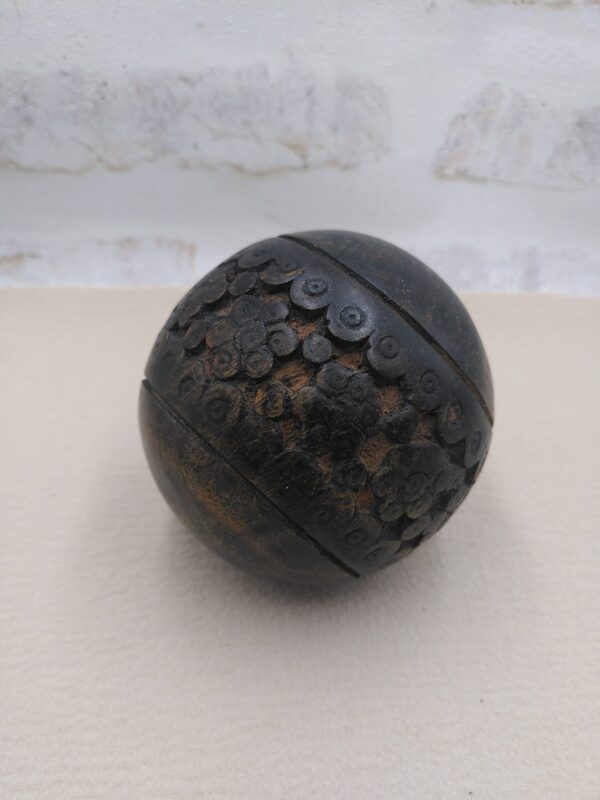 Boule en bois déco / artisanat indien