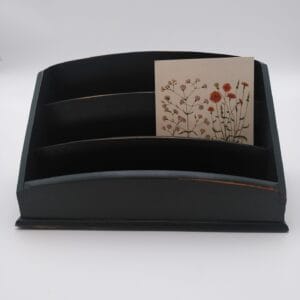 Porte-courrier vert foncé
