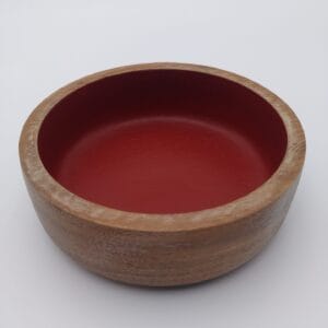 Vide-poche en bois couleur Terracotta
